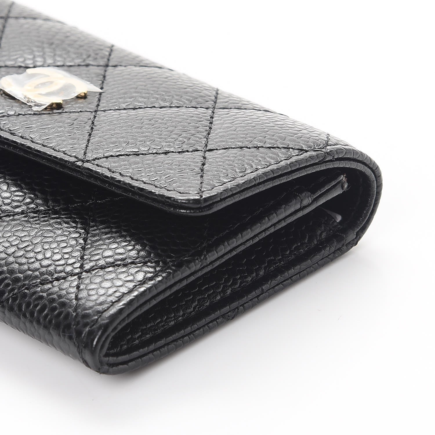 Chanel Caviar Quilted Flap Card Holder Black 10 of 11