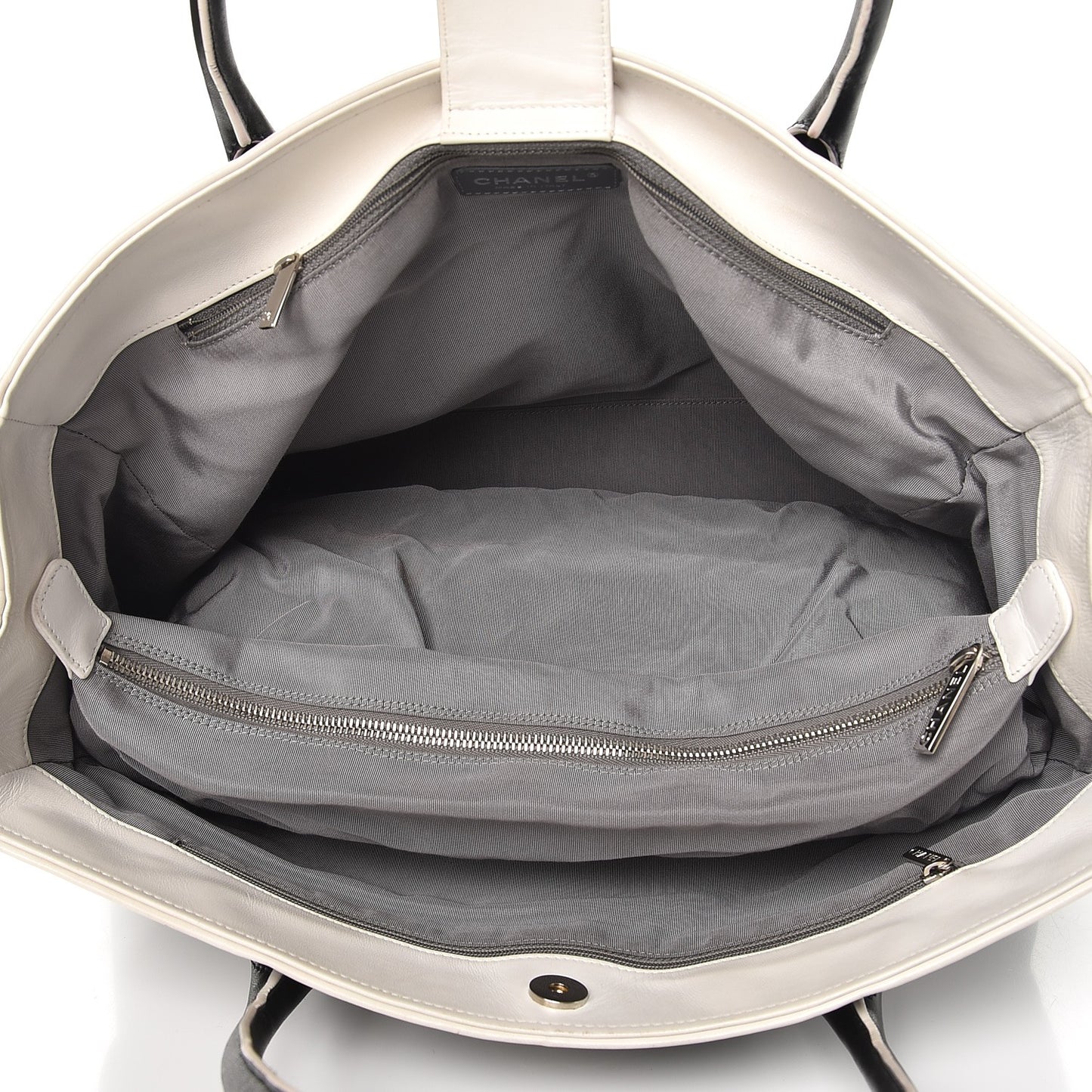Lambskin Executive Cerf Shopper Tote Black