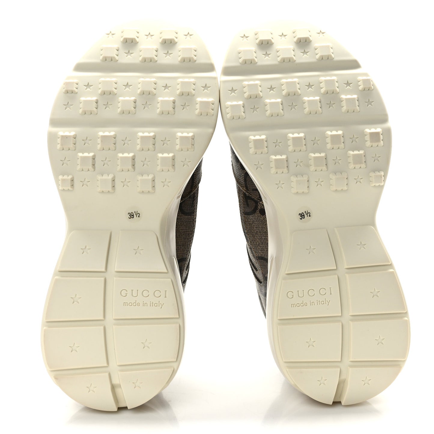 Maxi GG Supreme Monogram Gucci 100 Womens Rhyton Sneakers 39.5 Beige Ebony