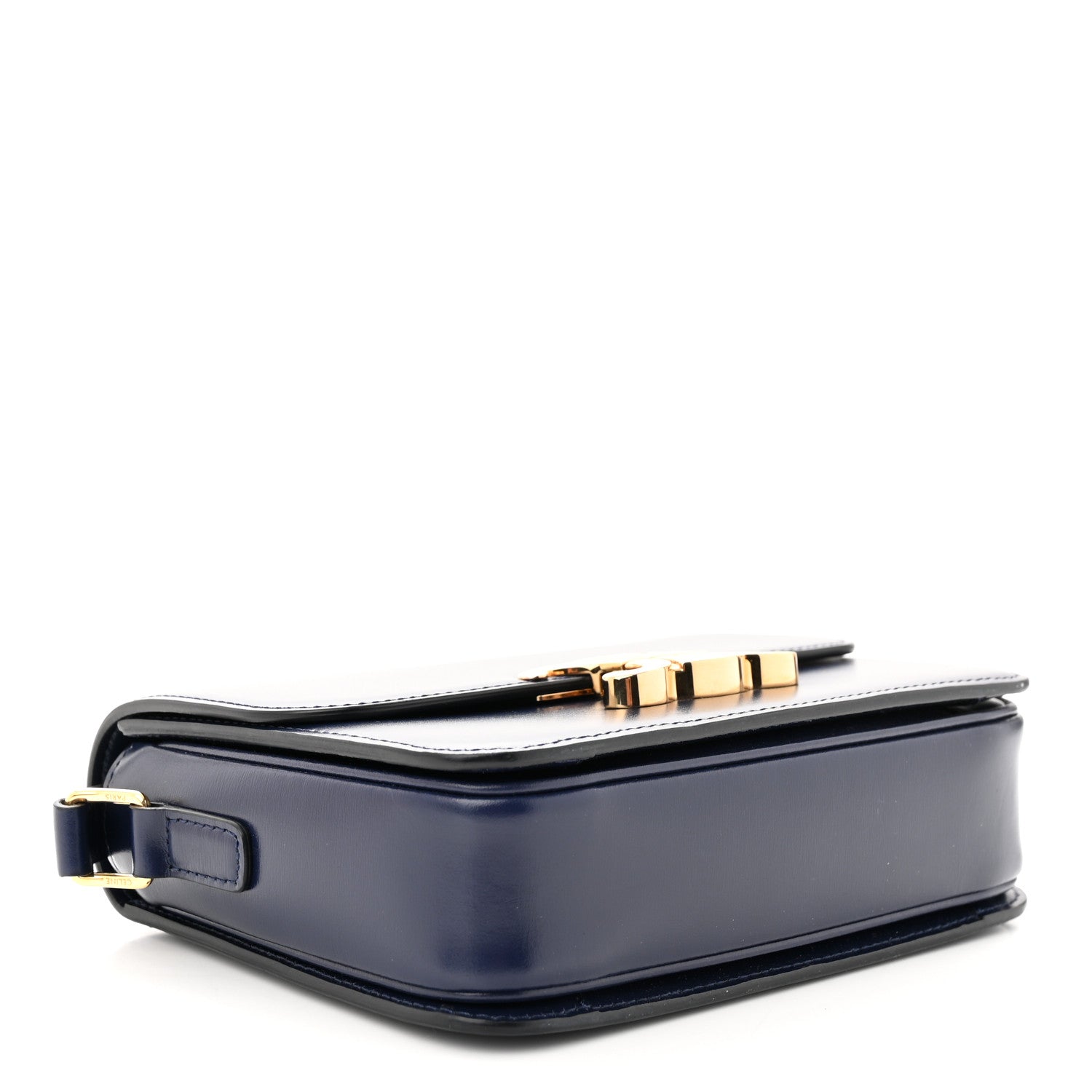 Celine Shiny Calfskin Small Triomphe Dark Blue 5 of 13