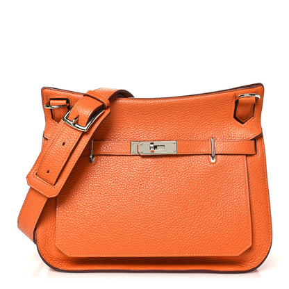 Hermes Taurillon Clemence Jypsiere 28 Orange 1 of 10
