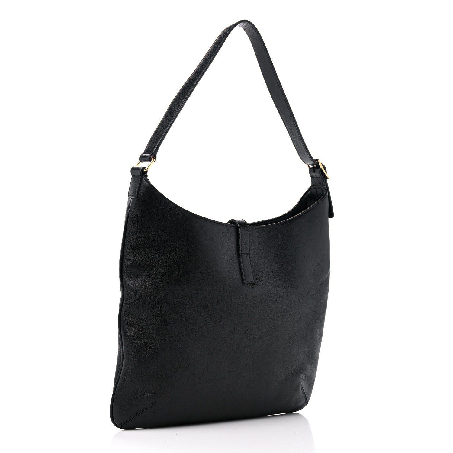 Saint Laurent Calfskin Monogram Hobo Black 3 of 10