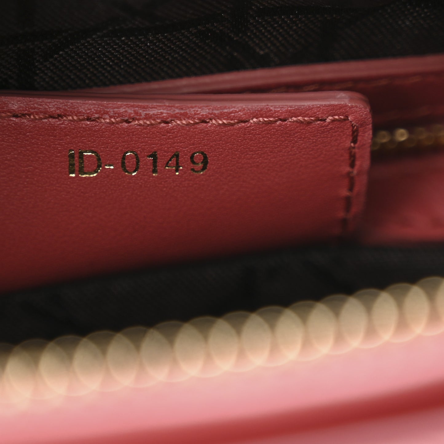 Lambskin Cannage Medium Lady Dior Pink Honey