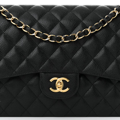 Chanel Caviar Quilted Jumbo Double Flap Black 8 of 12