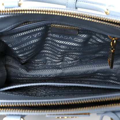 Prada Saffiano Micro Galleria Double Zip Tote Astrale 5 of 11