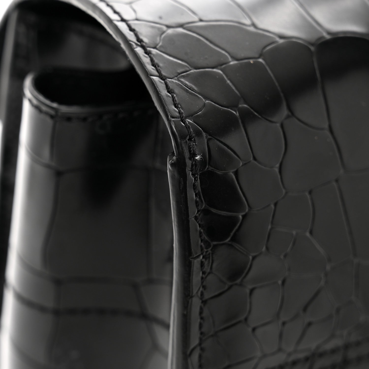 Mulberry Crocodile Embossed Calfskin Bayswater Black 13 of 13