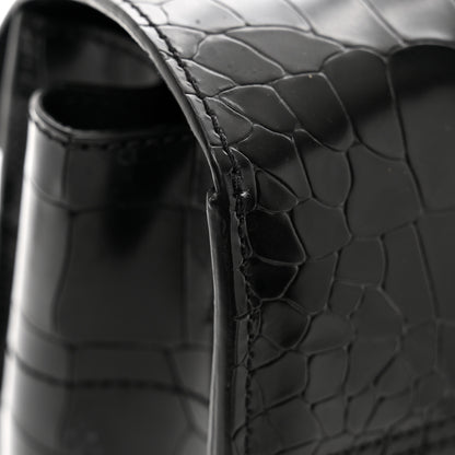 Mulberry Crocodile Embossed Calfskin Bayswater Black 13 of 13