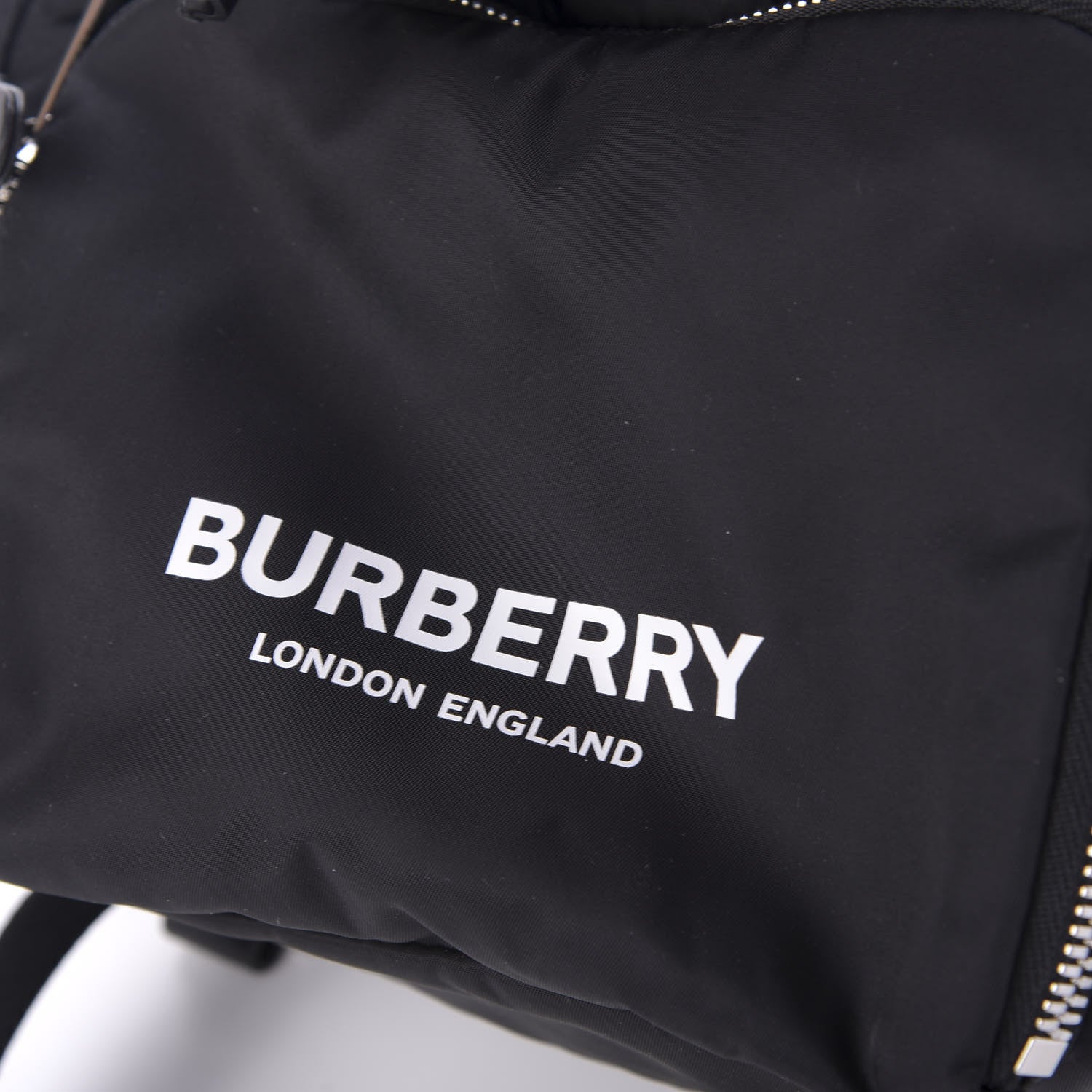 Burberry Nylon Logo Print Medium Rucksack Backpack Black 8 of 10