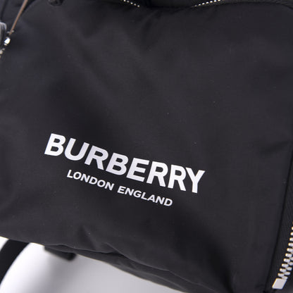 Burberry Nylon Logo Print Medium Rucksack Backpack Black 8 of 10