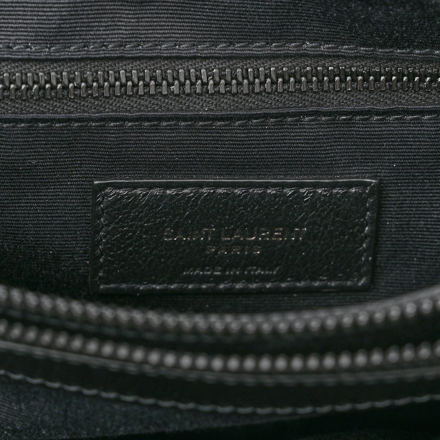 Saint Laurent Calfskin Y Quilted Monogram Monochrome Medium Loulou Chain Satchel Black 5 of 10