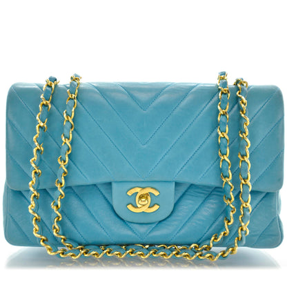 Chanel Lambskin Chevron Medium Double Flap 1 of 12