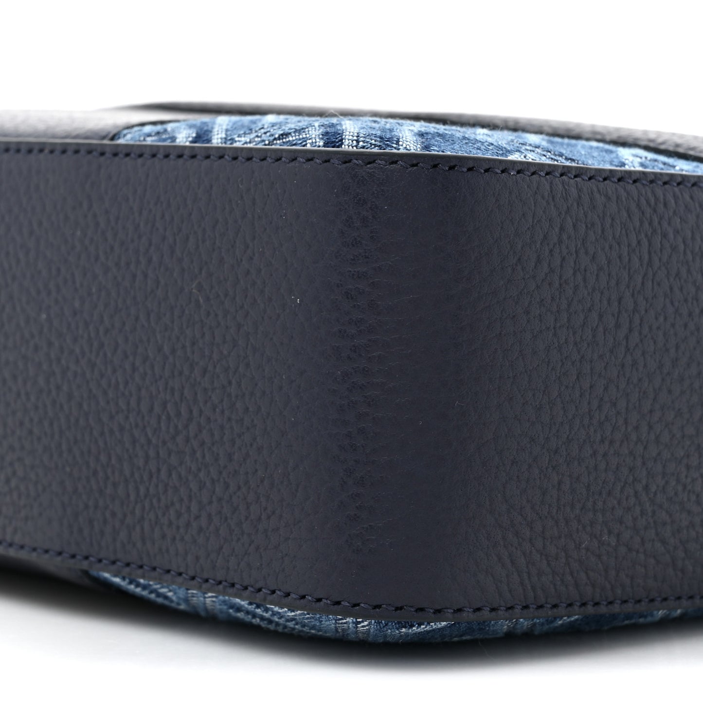 Monogram Denim Crossbody Bag Blue