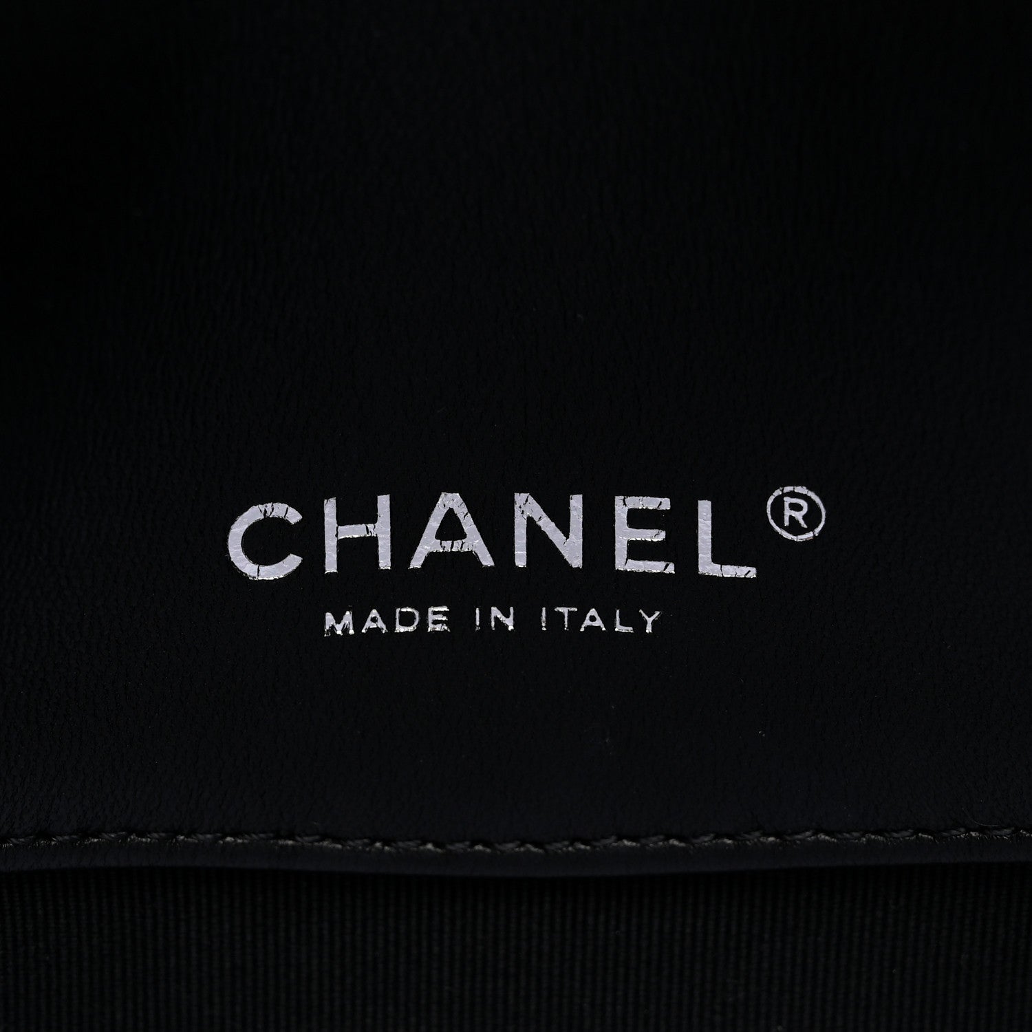 Chanel Printed Lambskin Logo CC Envelope Clutch With Chain Black White 6 of 10