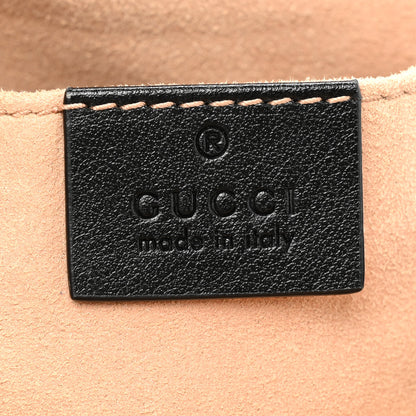 Gucci Calfskin Matelasse Small GG Marmont Chain Shoulder Bag Black 6 of 10