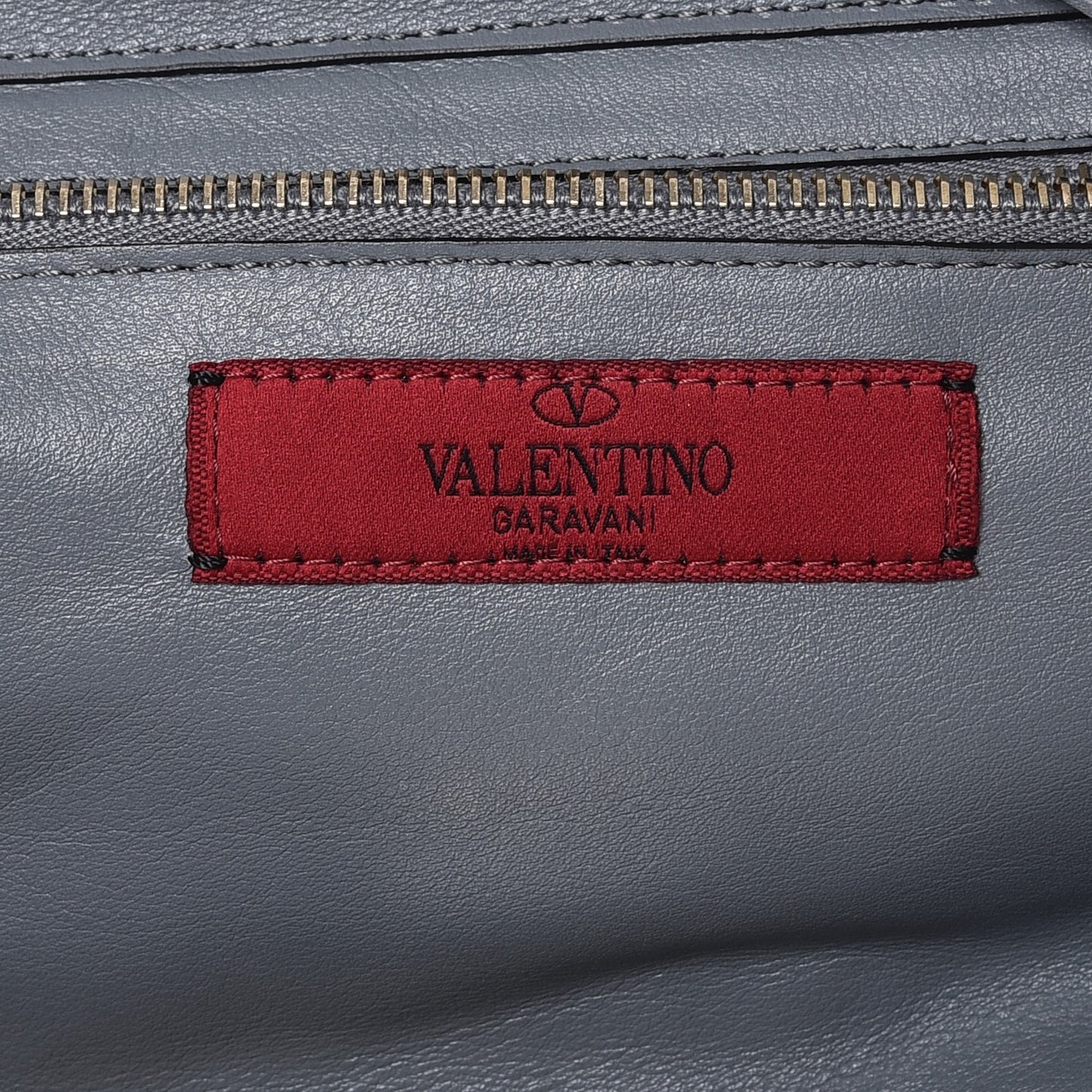 Vitello Small Rockstud Tote Grey