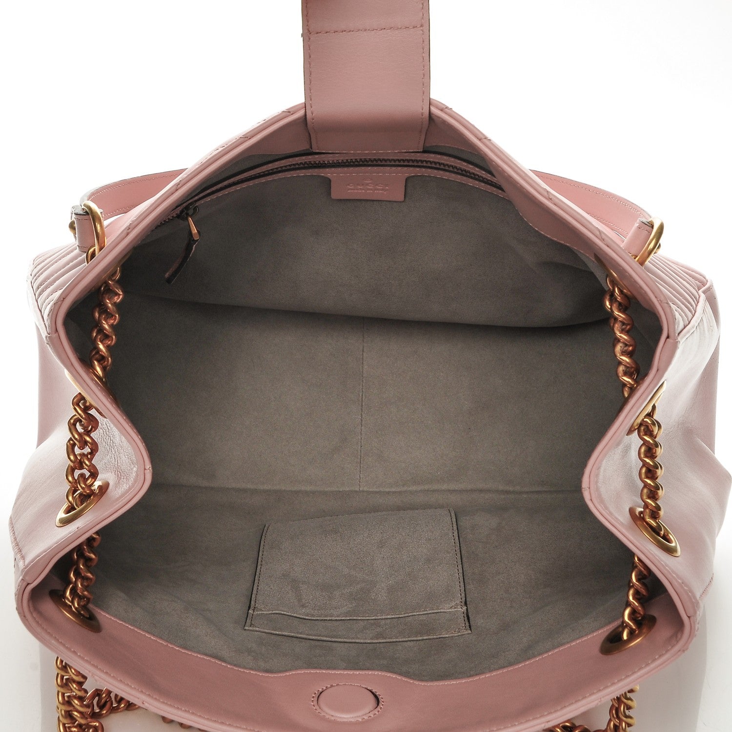 Gucci Calfskin Matelasse Medium GG Marmont Shoulder Tote Bag Perfect Pink 5 of 6