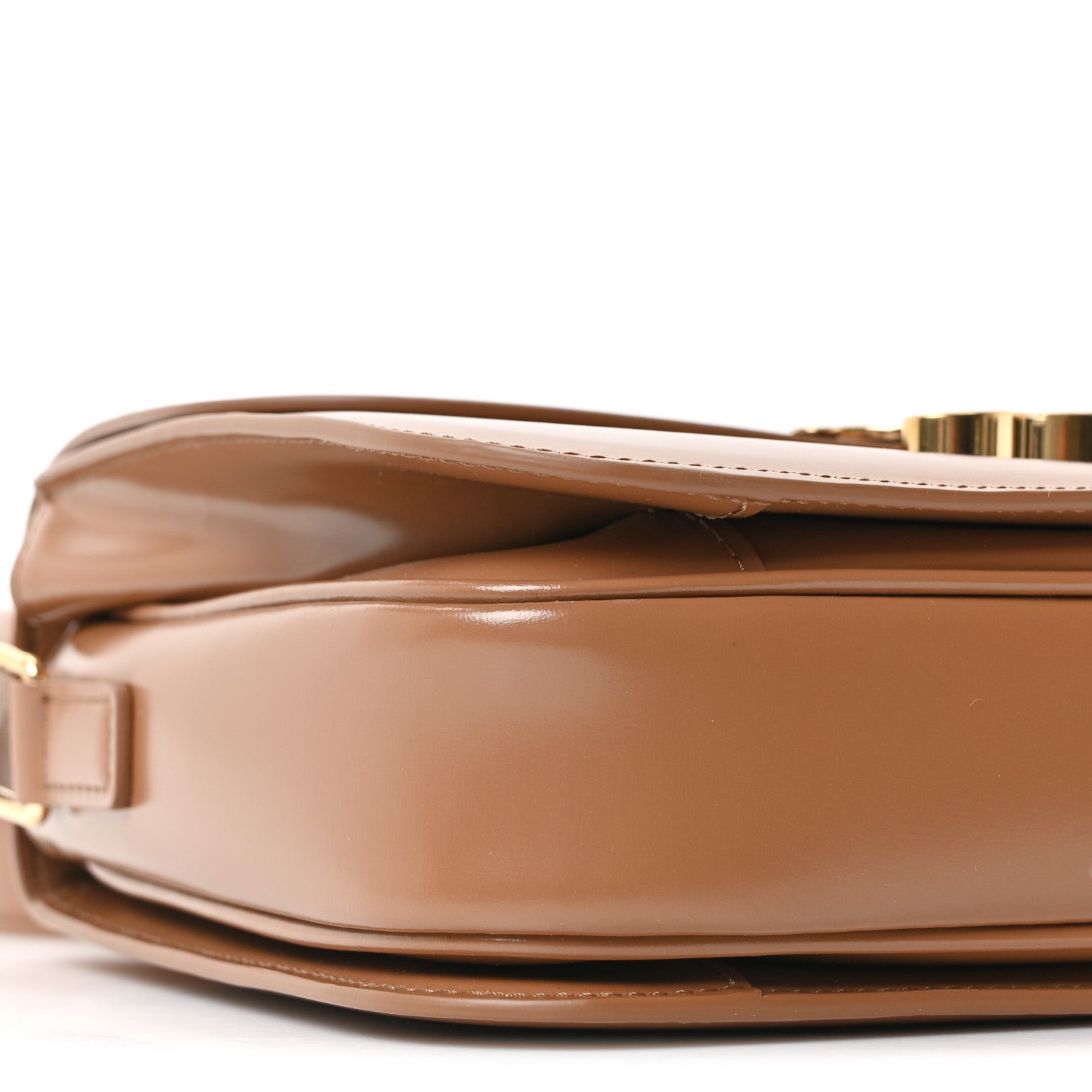 Celine Shiny Calfskin Medium Triomphe Bronze 8 of 9