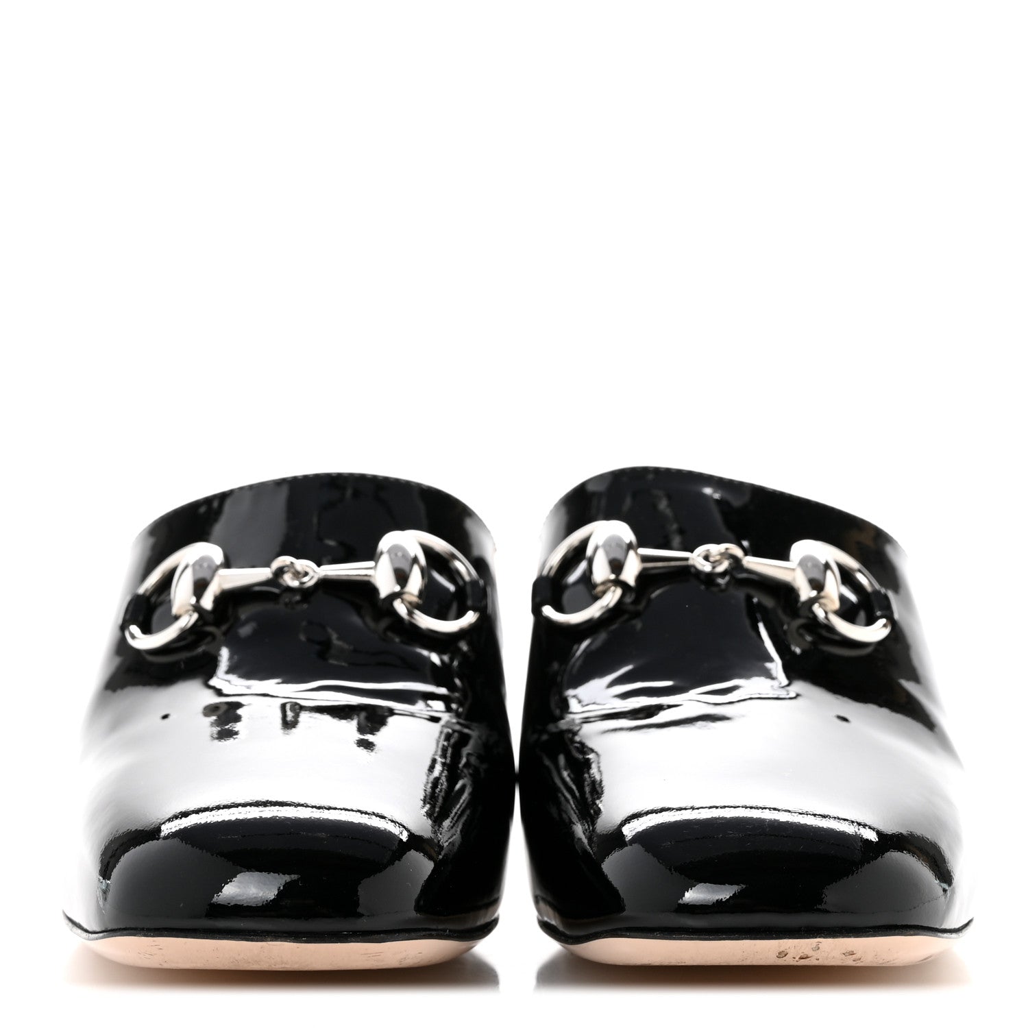 Gucci Patent Lexi Horsebit Mules 39 Black 3 of 11