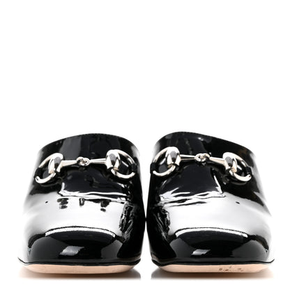 Gucci Patent Lexi Horsebit Mules 39 Black 3 of 11