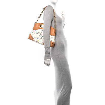 Louis Vuitton Monogram Multicolor Judy MM White 2 of 9