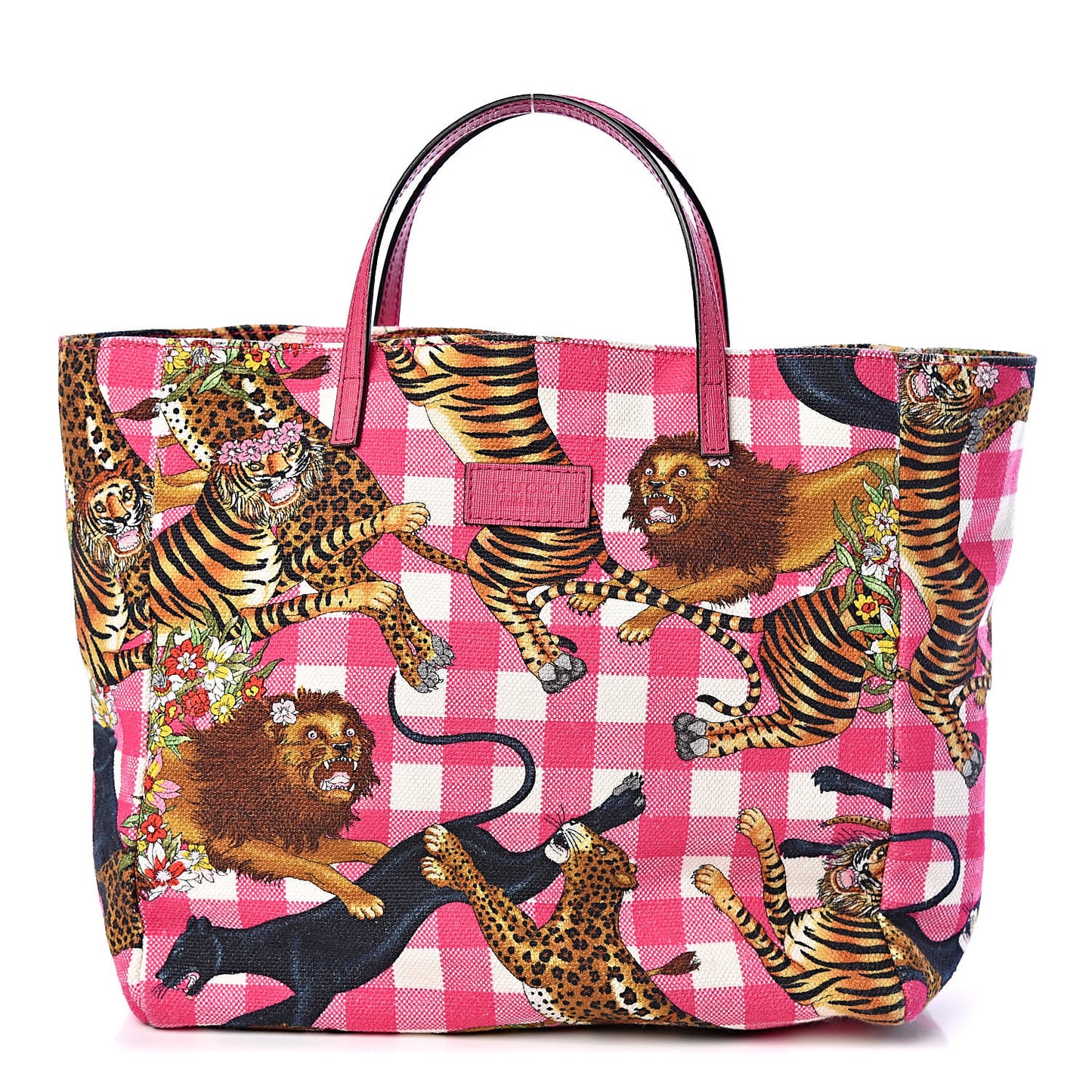 Canvas Kids Tiger Print Tote Multicolor