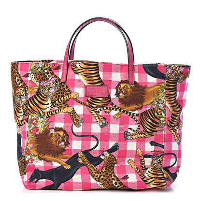 Gucci Canvas Kids Tiger Print Tote Multicolor 1 of 10