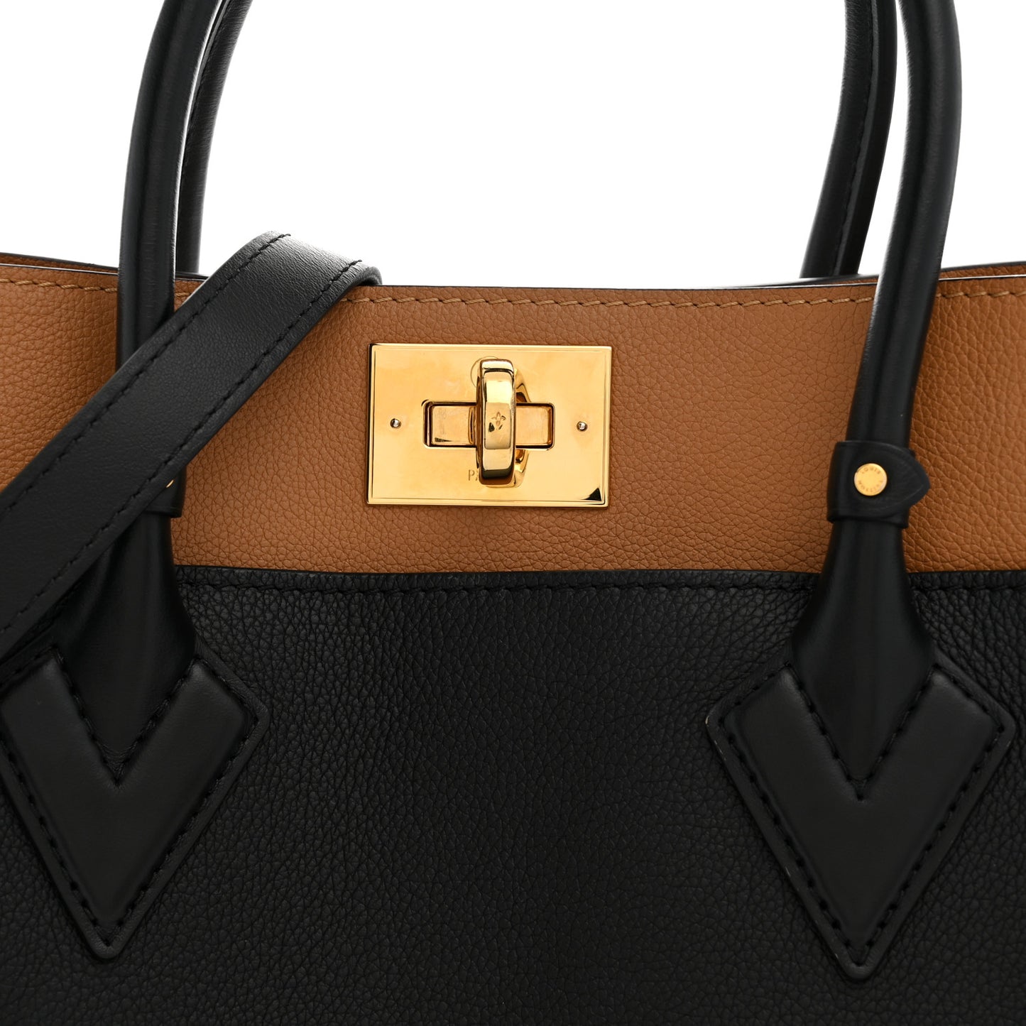 Calfskin Monogram On My Side MM Black