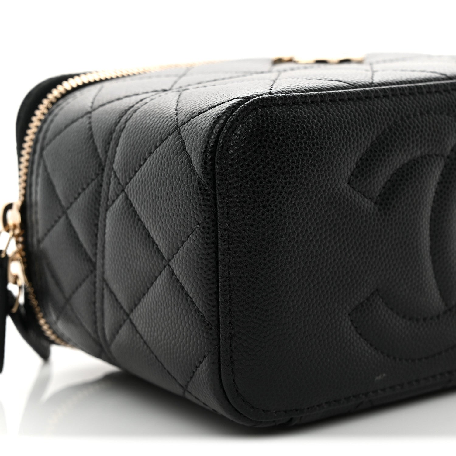 Chanel Caviar Quilted Trendy Handle Mini Vanity Black 9 of 12