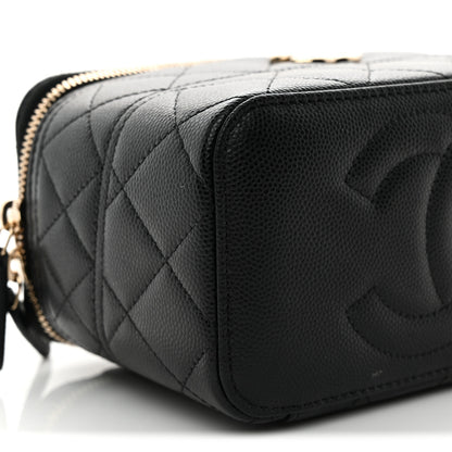 Chanel Caviar Quilted Trendy Handle Mini Vanity Black 9 of 12