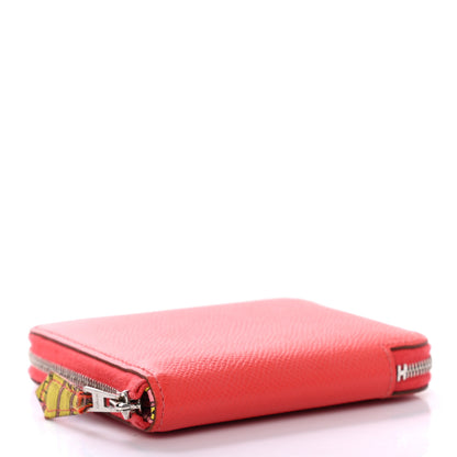 Hermes Epsom Silk'in Compact Wallet Rose Jaipur 4 of 7