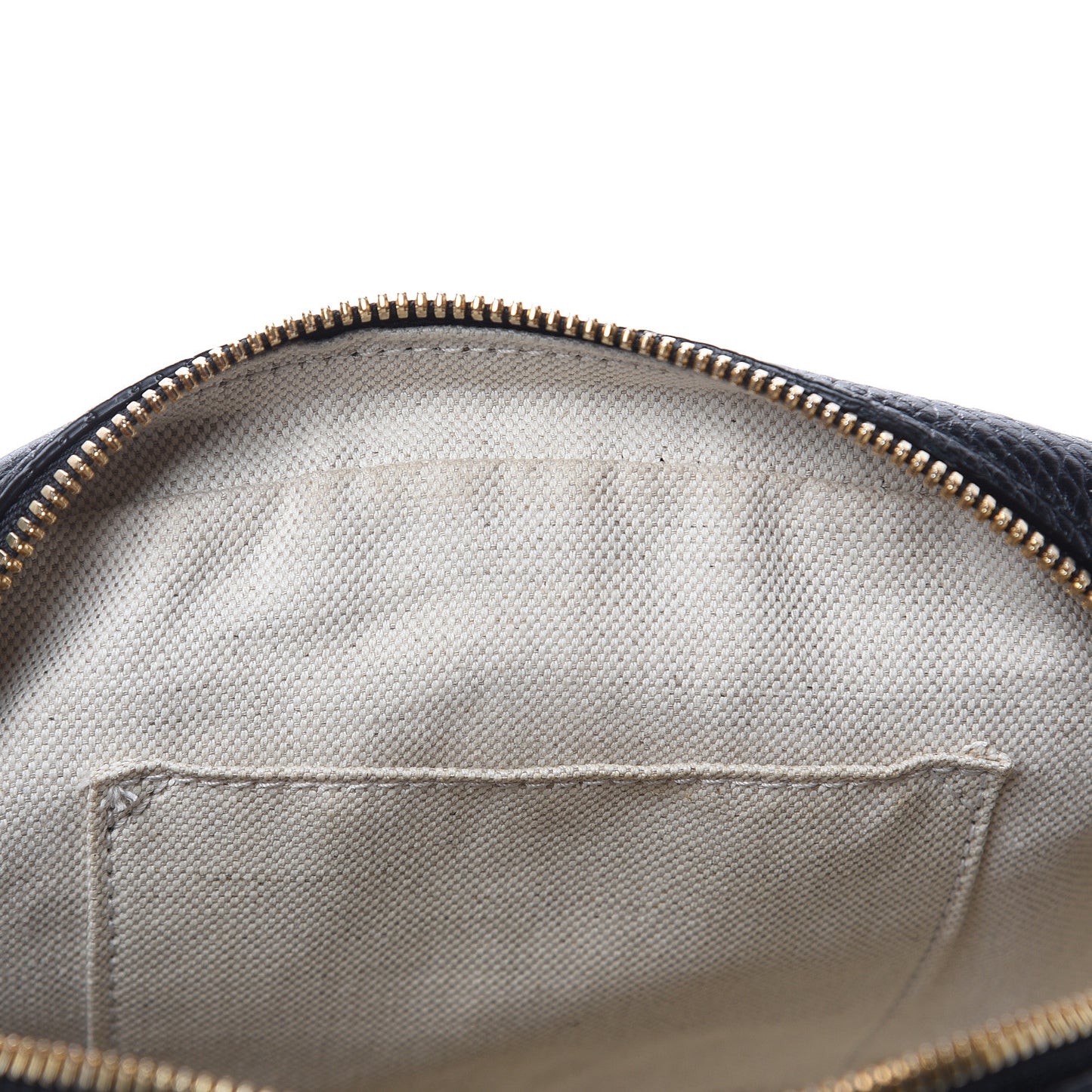 Pebbled Calfskin Small Soho Disco Bag Black