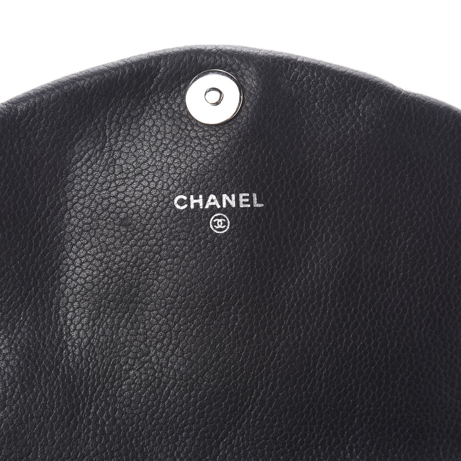 Chanel Caviar Half Moon Wallet On Chain WOC Black 7 of 11