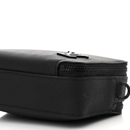 Louis Vuitton Calfskin Aerogram Alpha Wearable Wallet Black 9 of 9