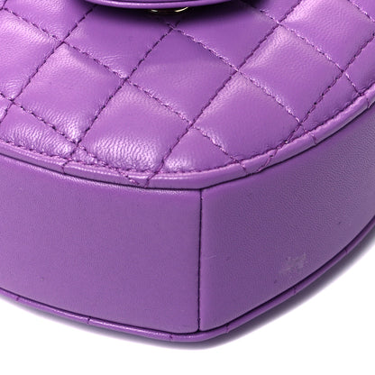 Chanel Lambskin Quilted CC In Love Heart Bag Purple 8 of 8