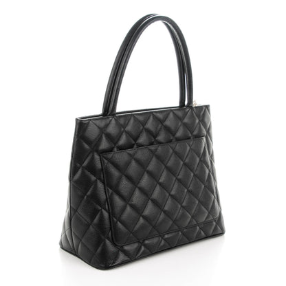 Chanel Caviar Quilted Medallion Tote Black 3 of 7