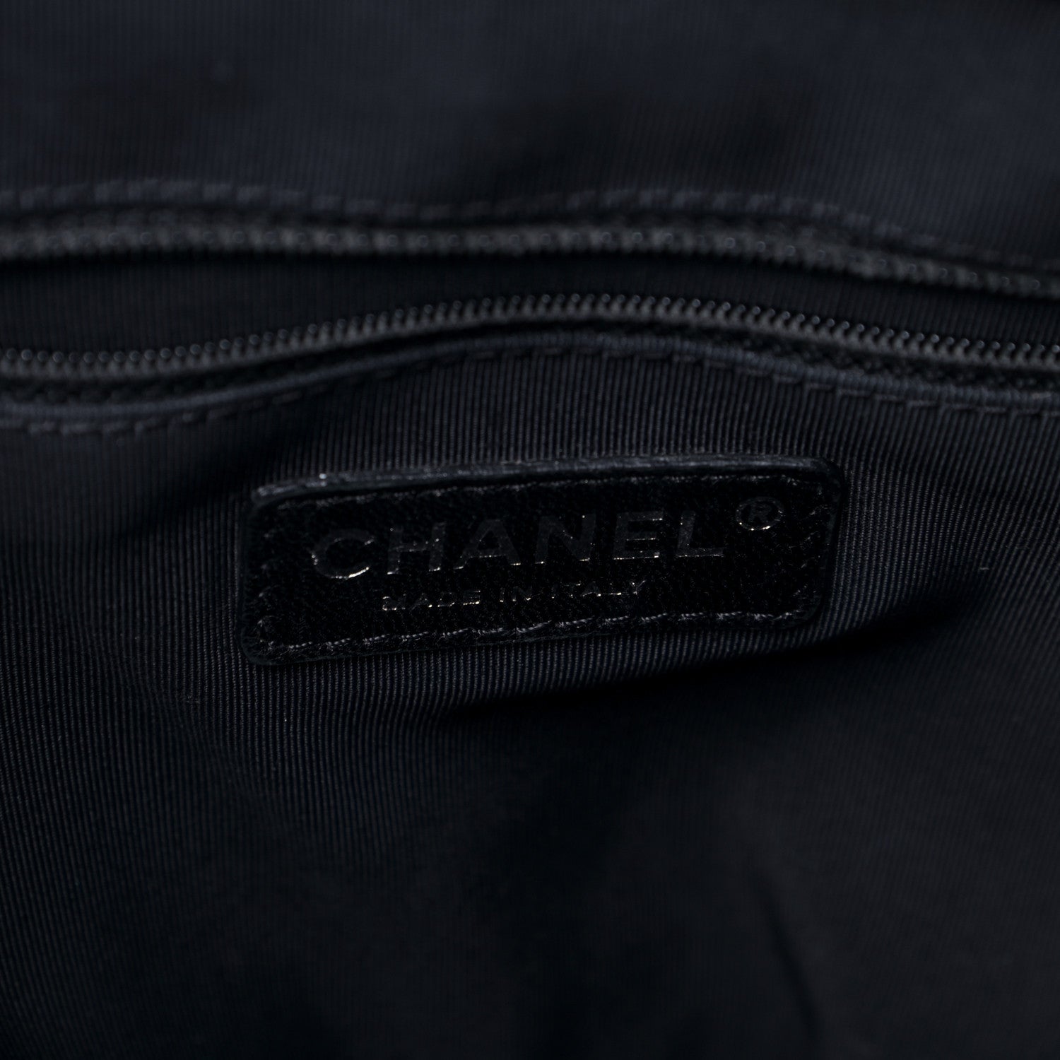 Chanel Patent Quilted Expandable CC Shoping Tote Black 5 of 5