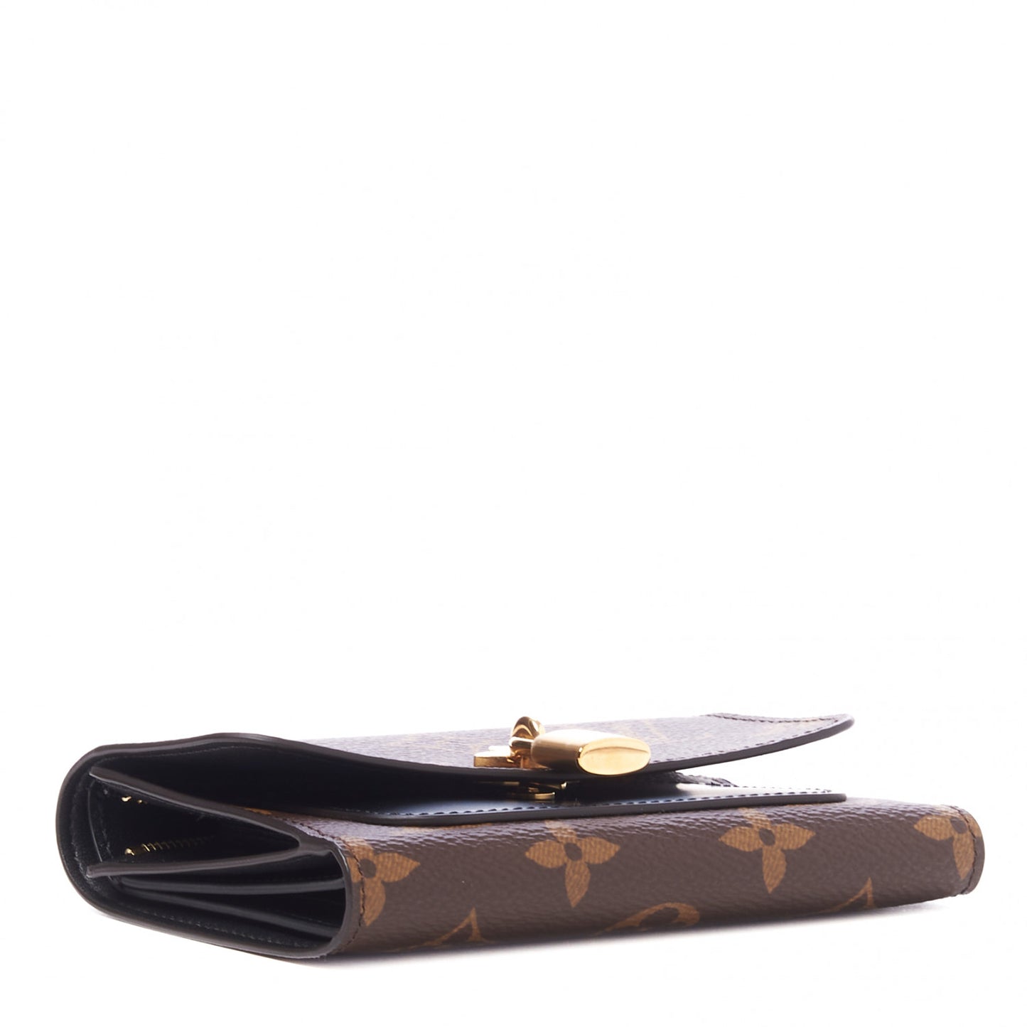 Monogram Flower Lock Compact Wallet