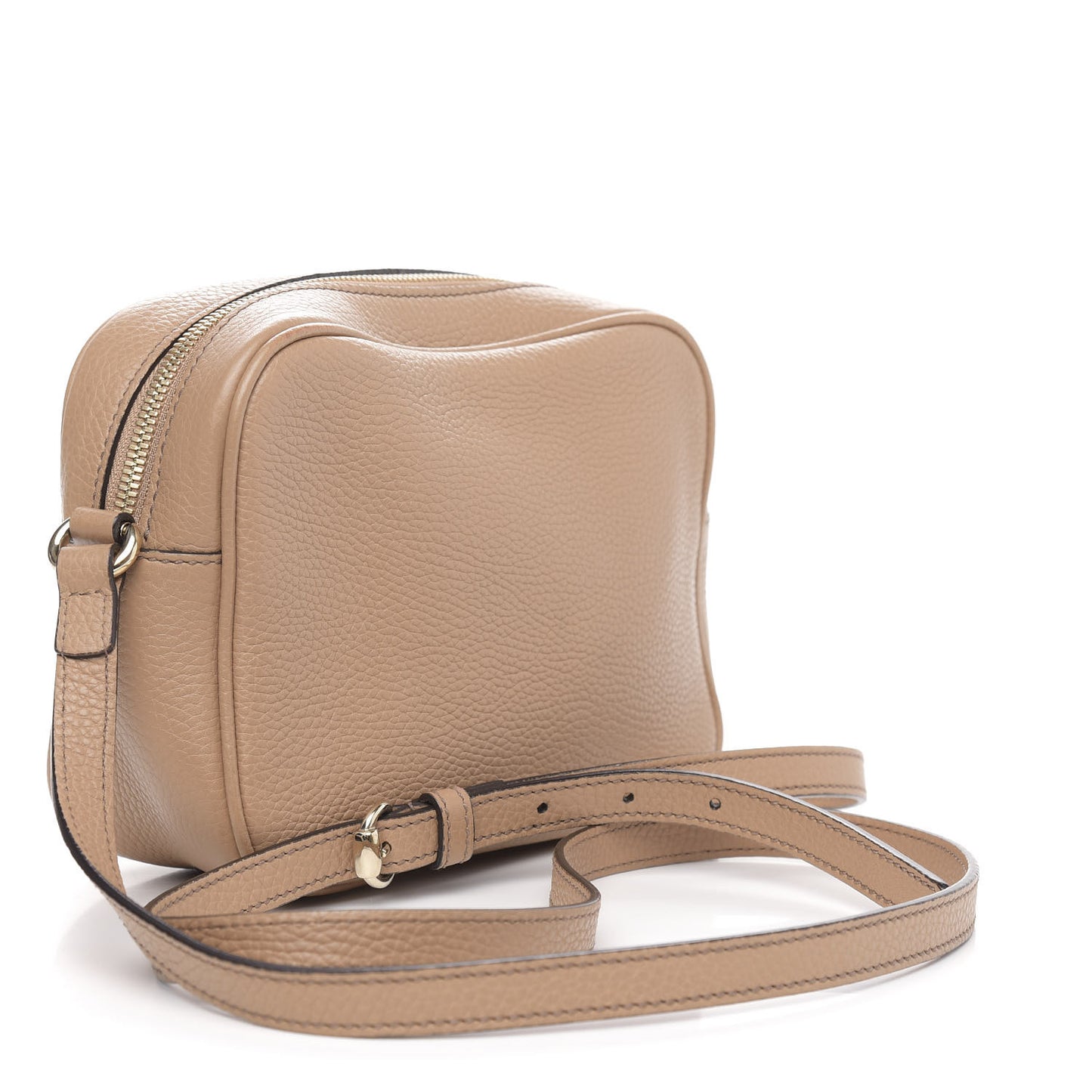 Pebbled Calfskin Small Soho Disco Bag Camelia