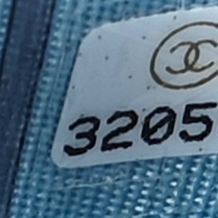 Chanel Caviar Quilted Crystal Card Holder Light Blue 8 of 12