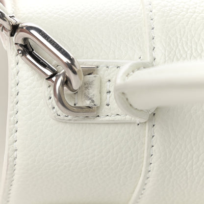Balenciaga Grained Calfskin Small Hourglass Top Handle Bag White 14 of 15