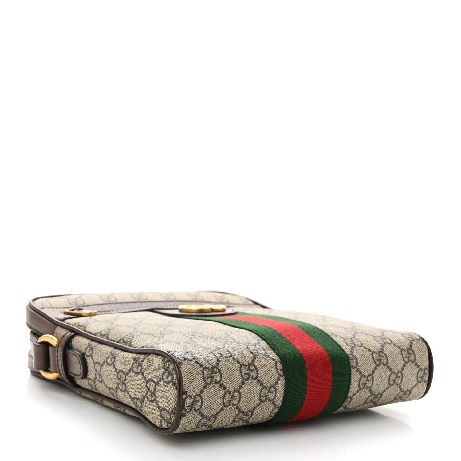 Gucci GG Supreme Monogram Web Small Ophidia Messenger Bag Brown 4 of 10