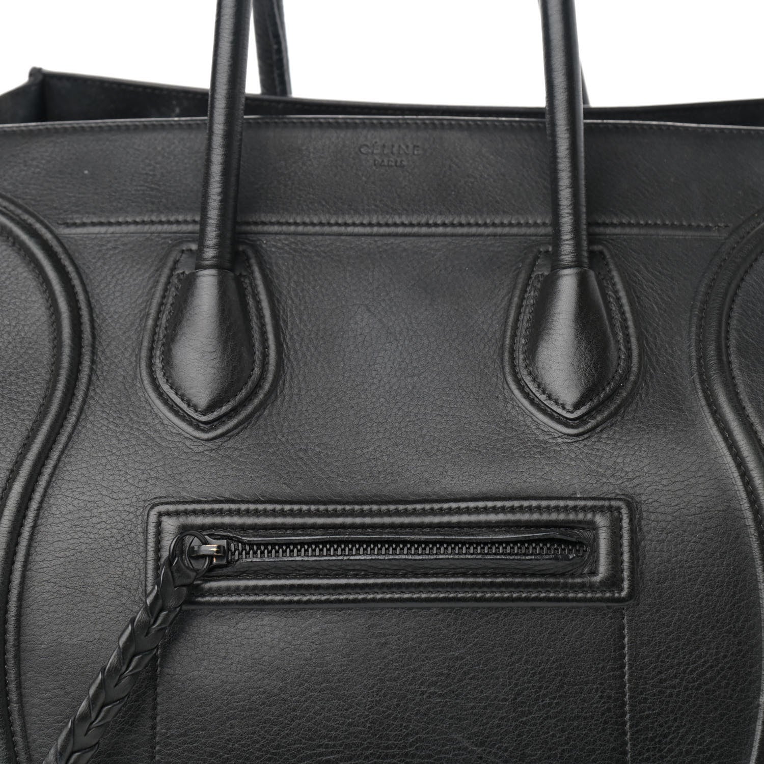 Celine Supple Calfskin Medium Phantom Luggage Black 9 of 22