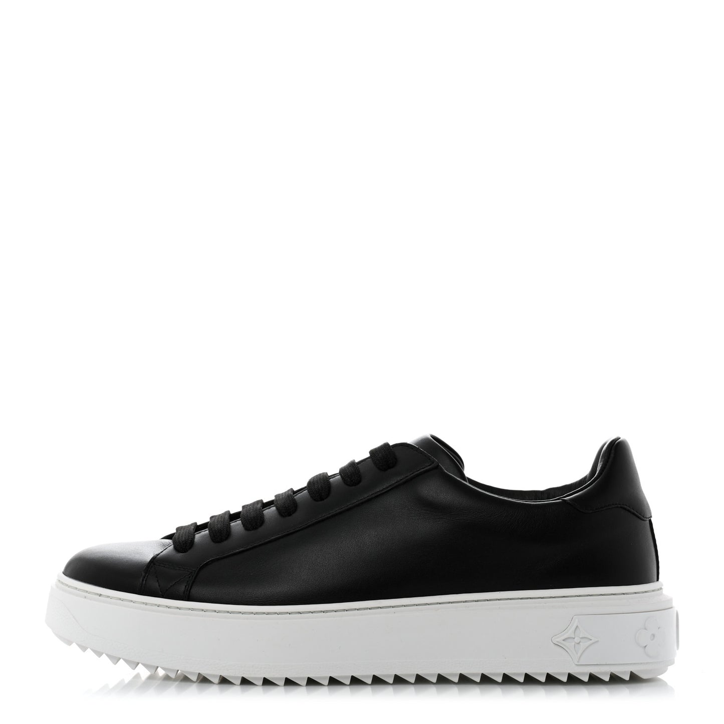 Calfskin Time Out Sneakers 41.5 Black