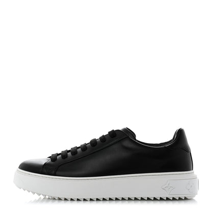 Louis Vuitton Calfskin Time Out Sneakers 41.5 Black 1 of 8