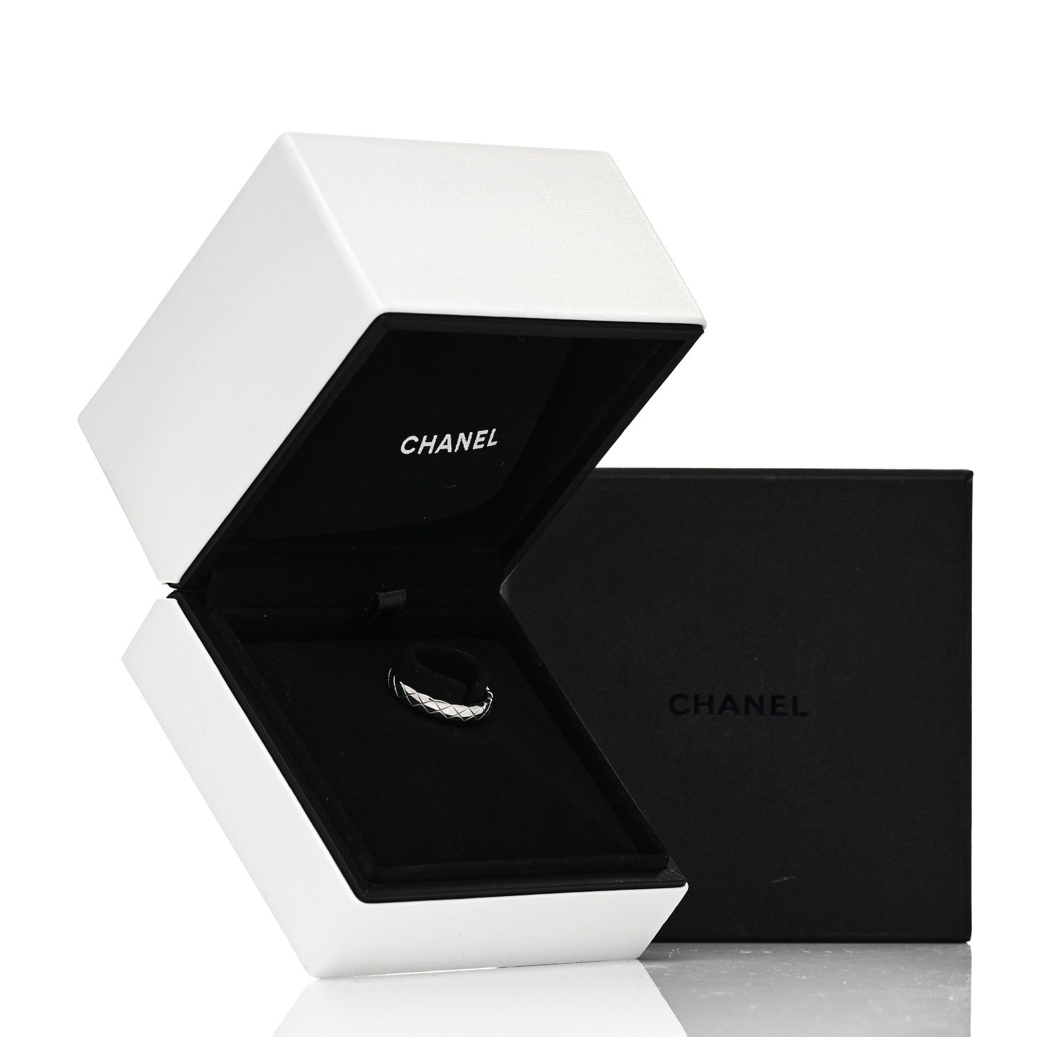 Chanel 18K White Gold Mini Coco Crush Ring 53 6.25 5 of 5