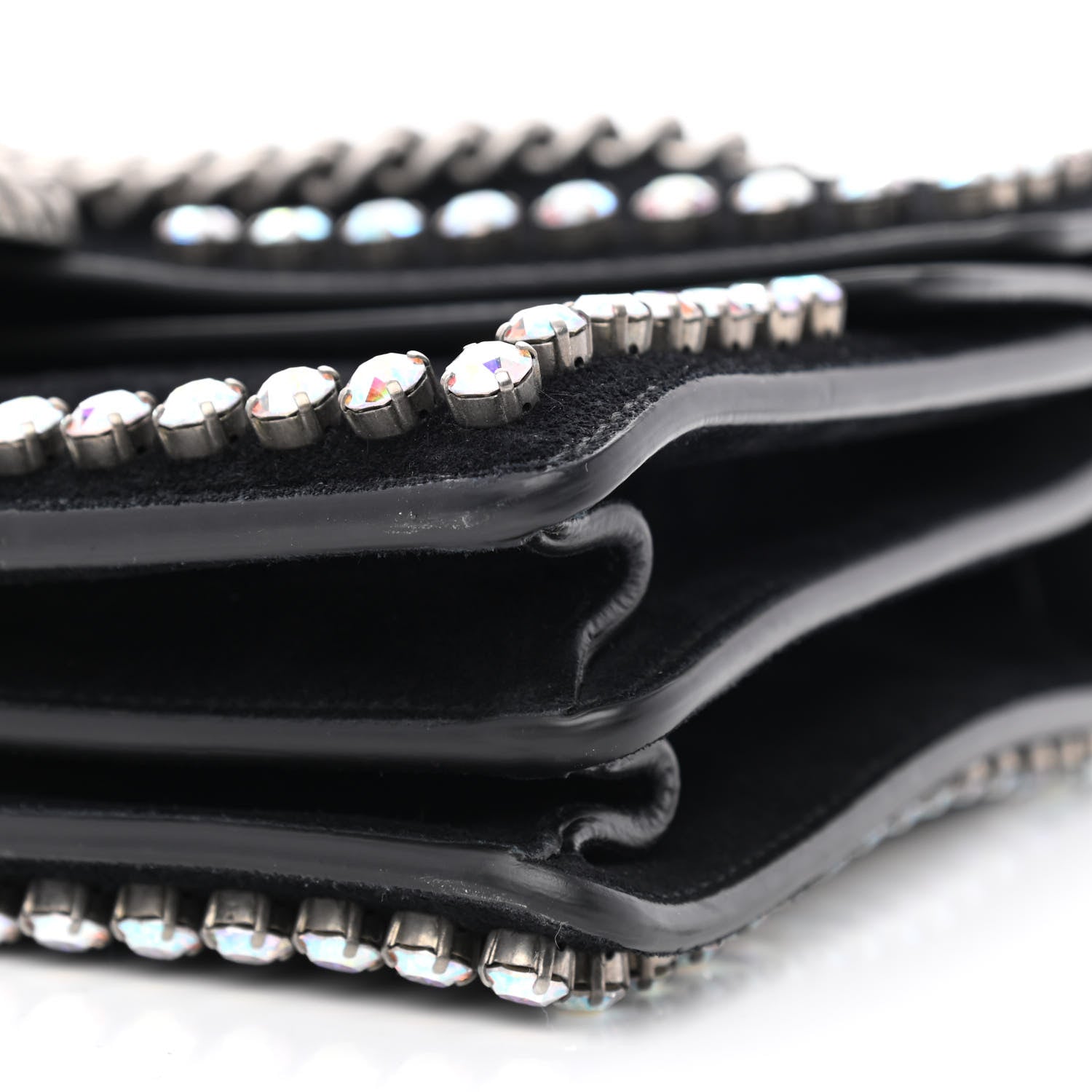 Gucci Suede Crystal Small Dionysus Shoulder Bag Black 10 of 10
