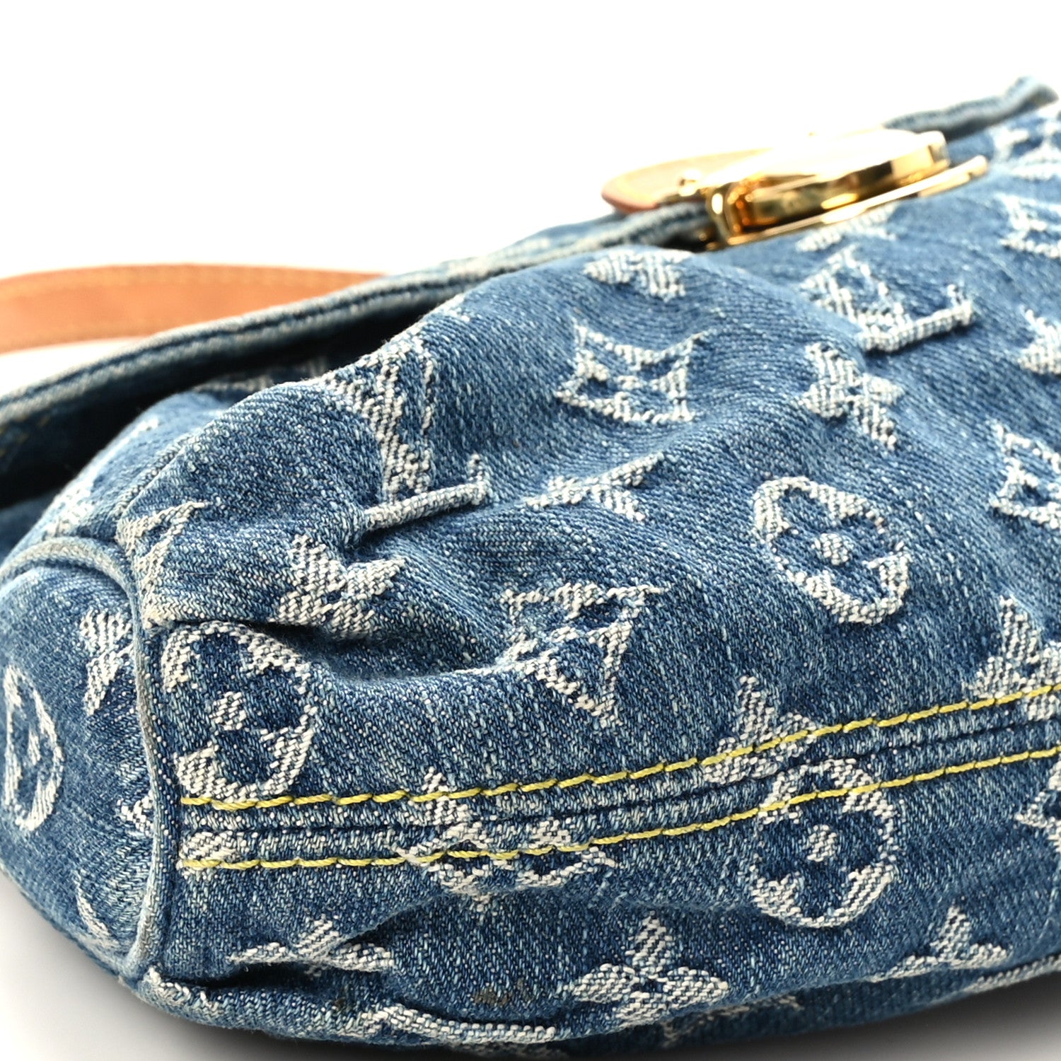 Louis Vuitton Monogram Denim Mini Pleaty Blue 7 of 9