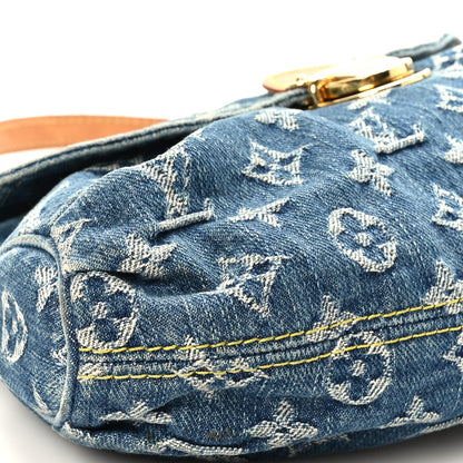 Louis Vuitton Monogram Denim Mini Pleaty Blue 7 of 9