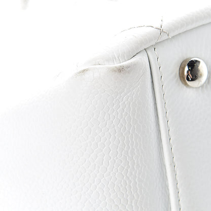 Chanel Caviar Quilted Petit Timeless Tote PTT White 9 of 17