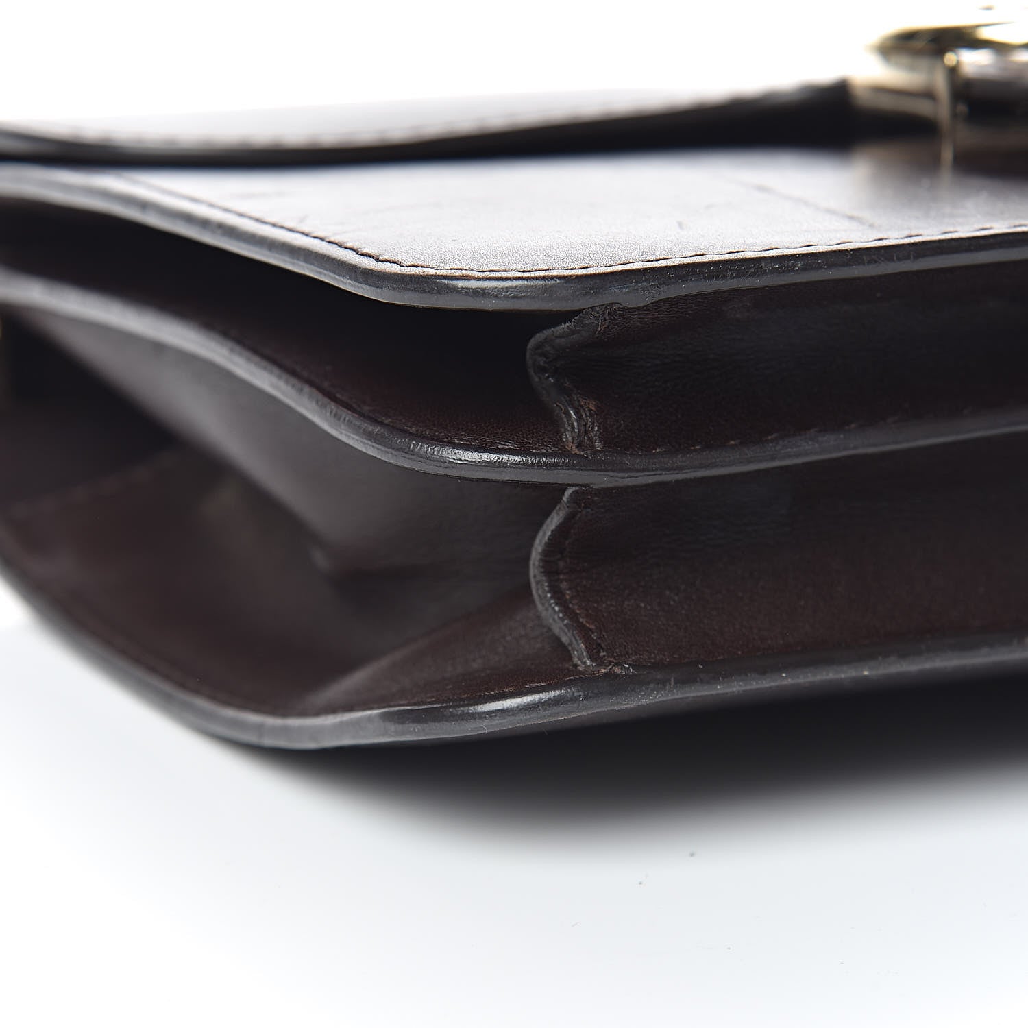 Gucci Calfskin Medium 1973 Shoulder Flap Bag Dark Brown 18 of 23